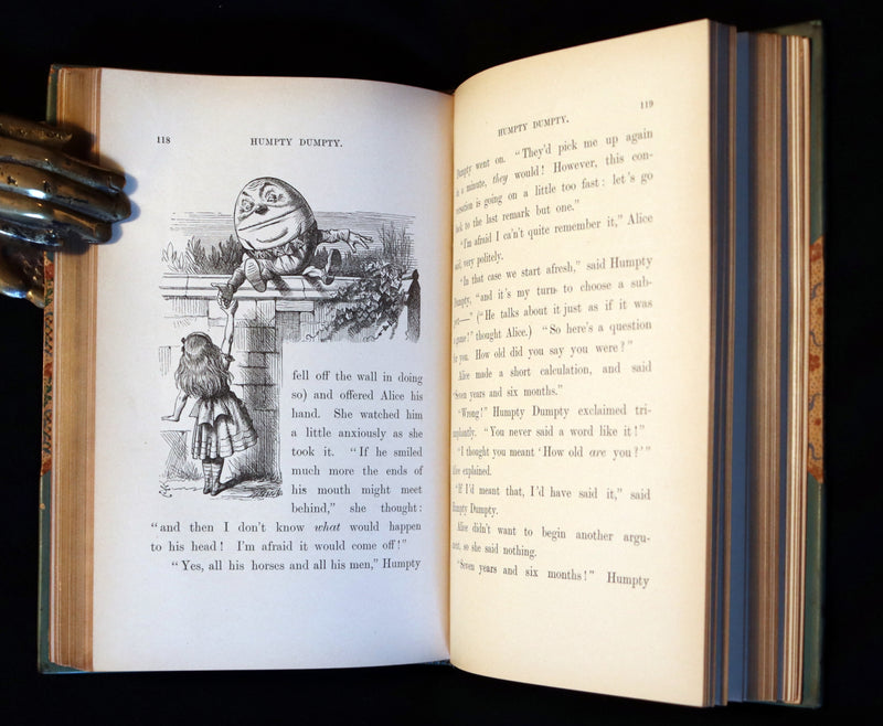 1927 Rare Sangorski binding - Through the Looking-Glass, and What Alice Found There by Lewis Carroll.