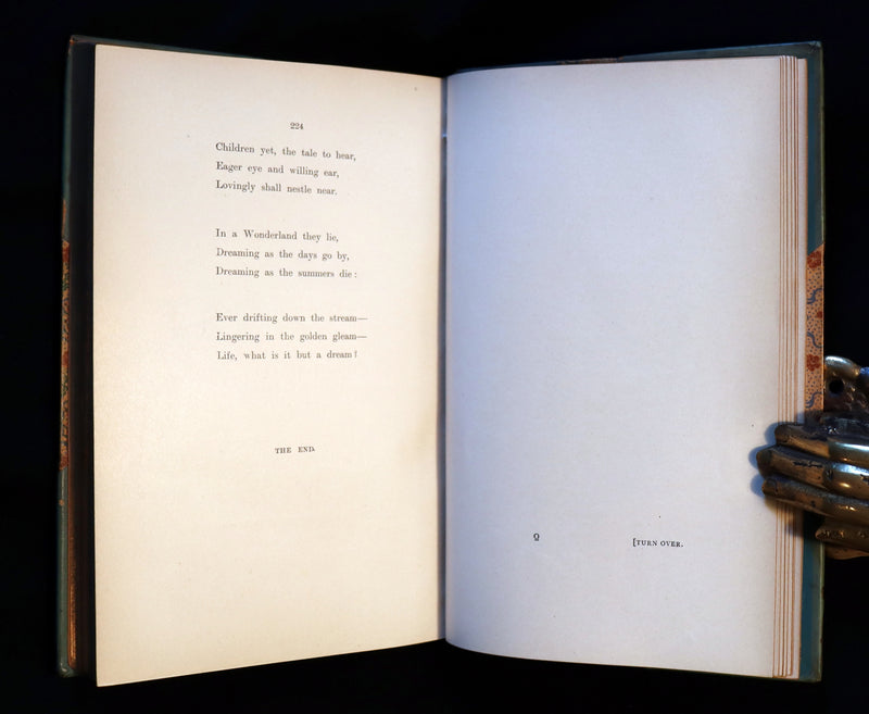 1927 Rare Sangorski binding - Through the Looking-Glass, and What Alice Found There by Lewis Carroll.