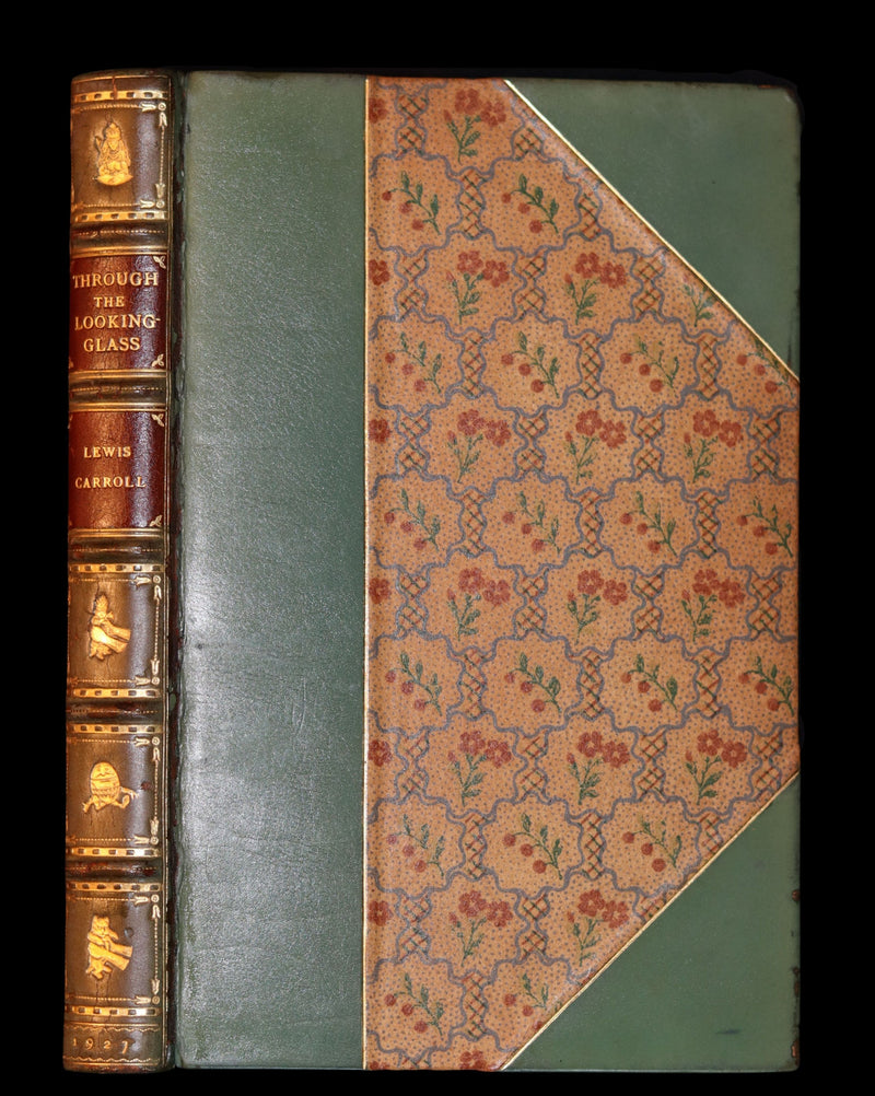 1927 Rare Sangorski binding - Through the Looking-Glass, and What Alice Found There by Lewis Carroll.