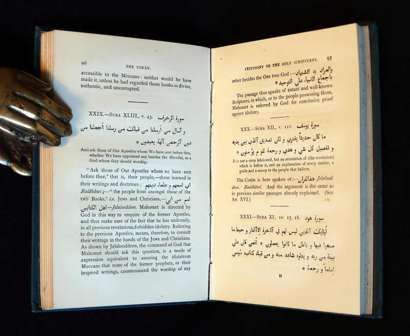 1878 Rare Book - The CORAN (Quran) - Its Composition and Teaching by Sir William Muir.