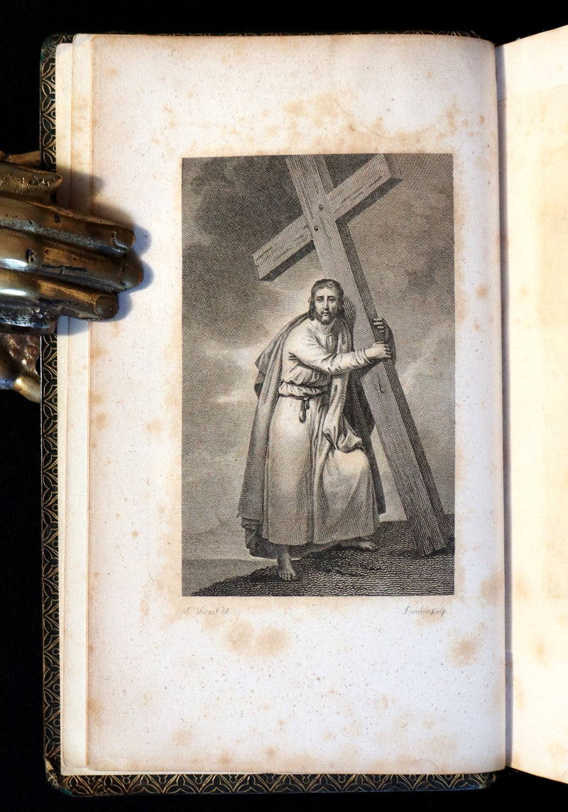1821 Rare French Book - The Imitation of Christ - L'Imitation de Jesus Christ Illustrated by Horace Vernet.