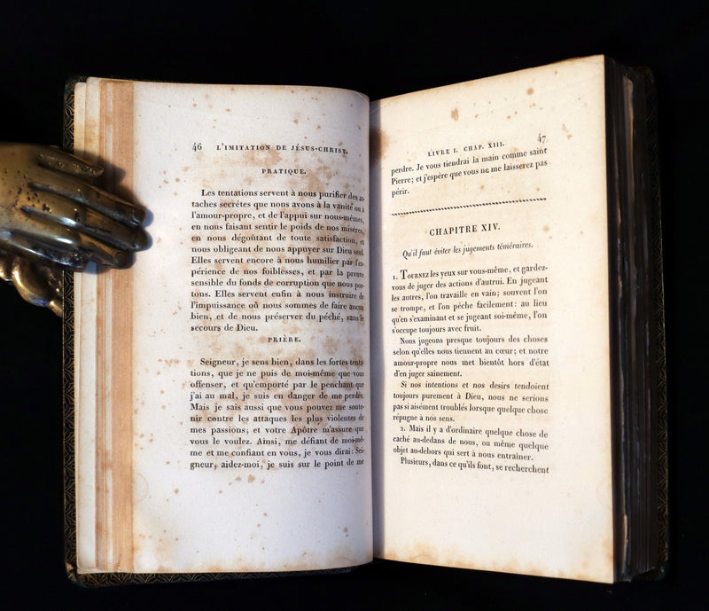 1821 Rare French Book - The Imitation of Christ - L'Imitation de Jesus Christ Illustrated by Horace Vernet.