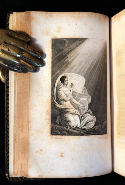 1821 Rare French Book - The Imitation of Christ - L'Imitation de Jesus Christ Illustrated by Horace Vernet.