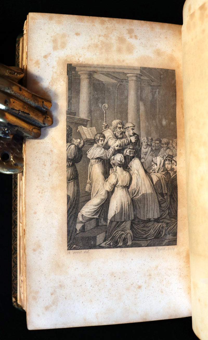 1821 Rare French Book - The Imitation of Christ - L'Imitation de Jesus Christ Illustrated by Horace Vernet.