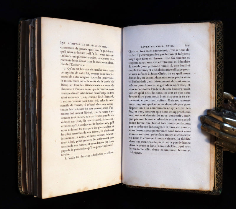 1821 Rare French Book - The Imitation of Christ - L'Imitation de Jesus Christ Illustrated by Horace Vernet.