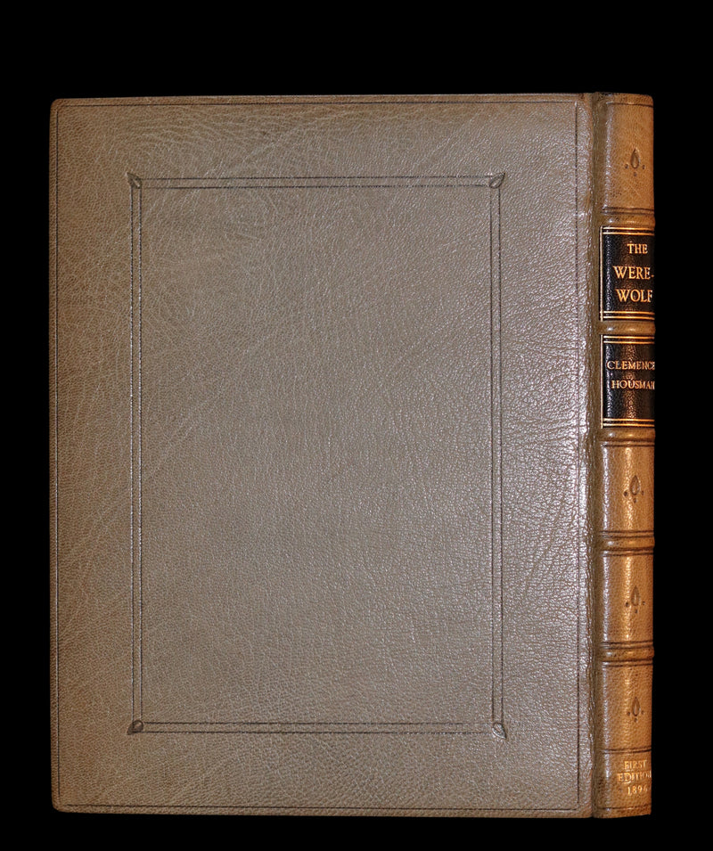 1896 Rare 1stED Book on Werewolves - THE WERE-WOLF written by Clemence Housman & Illustrated by Laurence Houseman.