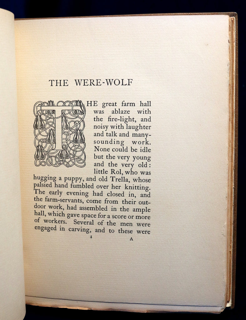 Werewolf Book First 1896 Rare 1stED Book on Werewolves - THE WERE-WOLF written by Clemence ...