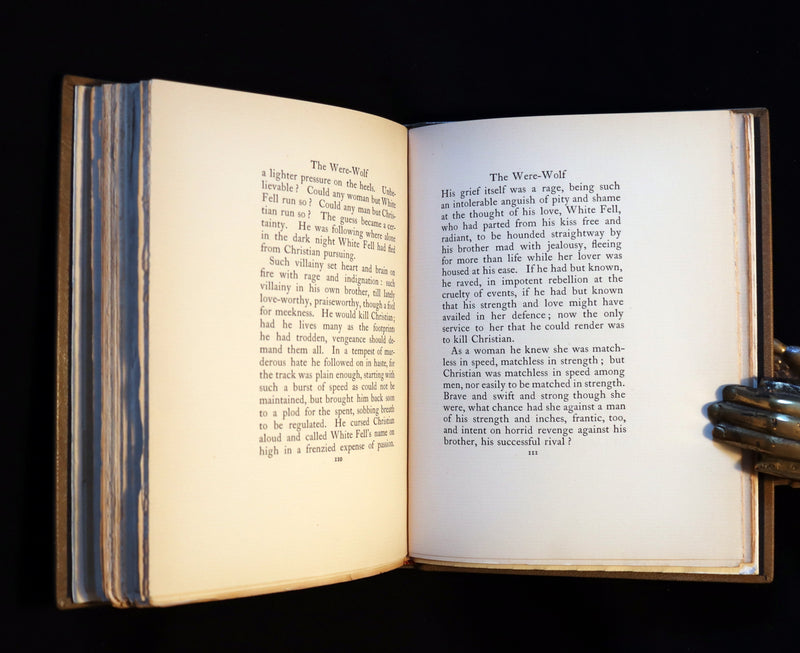 1896 Rare 1stED Book on Werewolves - THE WERE-WOLF written by Clemence Housman & Illustrated by Laurence Houseman.