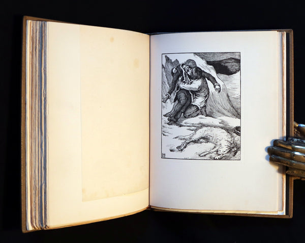1896 Rare 1stED Book on Werewolves - THE WERE-WOLF written by Clemence Housman & Illustrated by Laurence Houseman.