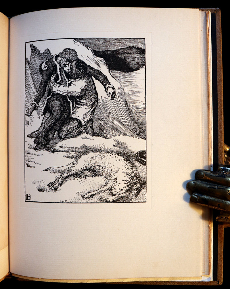 1896 Rare 1stED Book on Werewolves - THE WERE-WOLF written by Clemence Housman & Illustrated by Laurence Houseman.