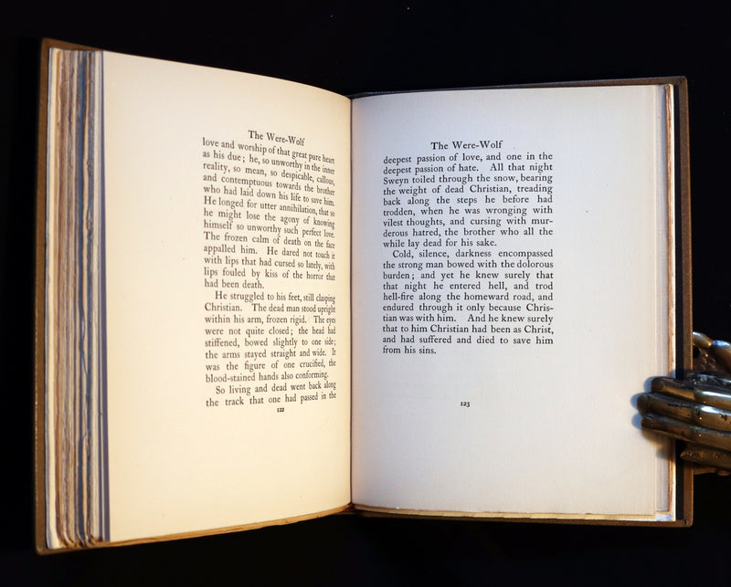1896 Rare 1stED Book on Werewolves - THE WERE-WOLF written by Clemence Housman & Illustrated by Laurence Houseman.