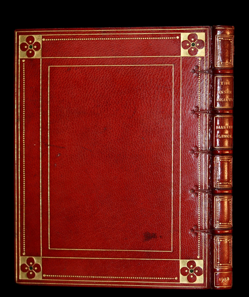 1912 Rare Illustrated Edition bound by Sangorski - The INNER BEAUTY - Spiritual essays by Maurice Maeterlinck.