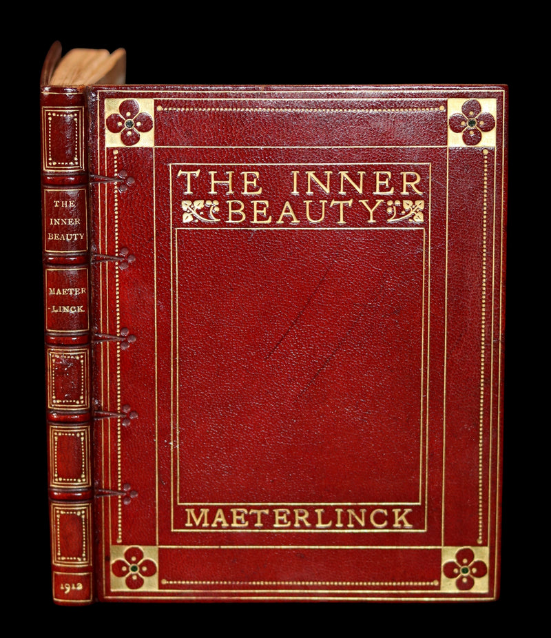 1912 Rare Illustrated Edition bound by Sangorski - The INNER BEAUTY - Spiritual essays by Maurice Maeterlinck.