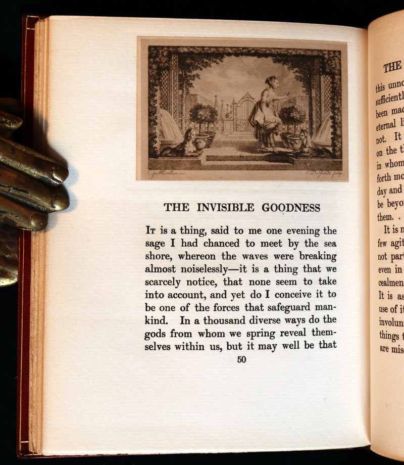 1912 Rare Illustrated Edition bound by Sangorski - The INNER BEAUTY - Spiritual essays by Maurice Maeterlinck.