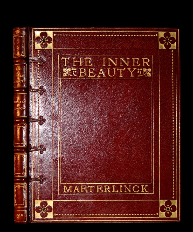 1912 Rare Illustrated Edition bound by Sangorski - The INNER BEAUTY - Spiritual essays by Maurice Maeterlinck.