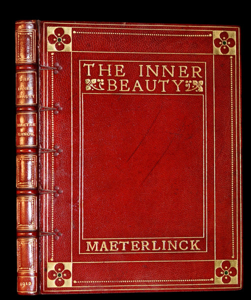 1912 Rare Illustrated Edition bound by Sangorski - The INNER BEAUTY - Spiritual essays by Maurice Maeterlinck.