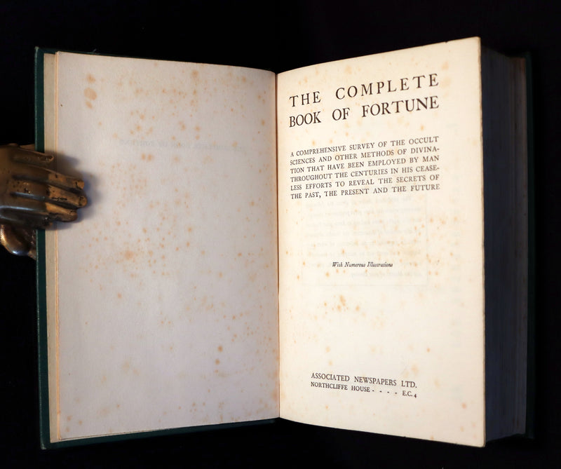 1930 Scarce Book - The Complete Book of Fortune A Comprehensive Survey Of The Occult Sciences & Other Methods Of Divination.