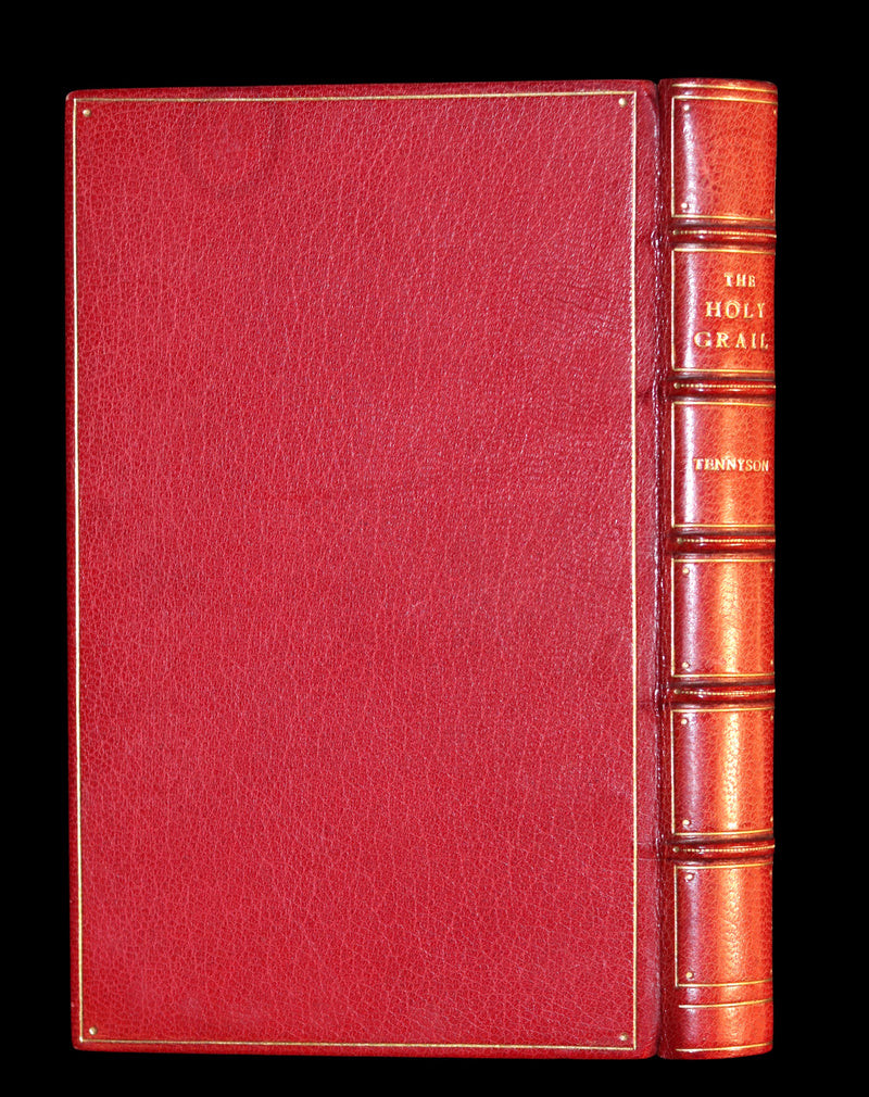 1870 1stED Zaehnsdorf Binding - Legend of King Arthur - The Holy Grail by Alfred Tennyson.