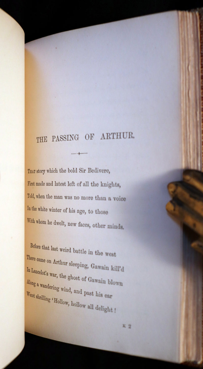 1870 1stED Zaehnsdorf Binding - Legend of King Arthur - The Holy Grail by Alfred Tennyson.
