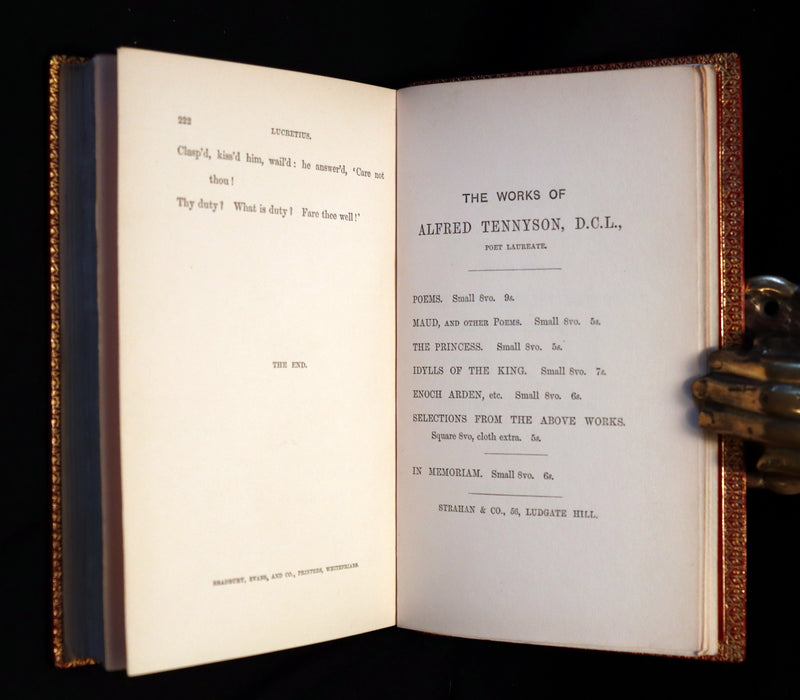 1870 1stED Zaehnsdorf Binding - Legend of King Arthur - The Holy Grail by Alfred Tennyson.