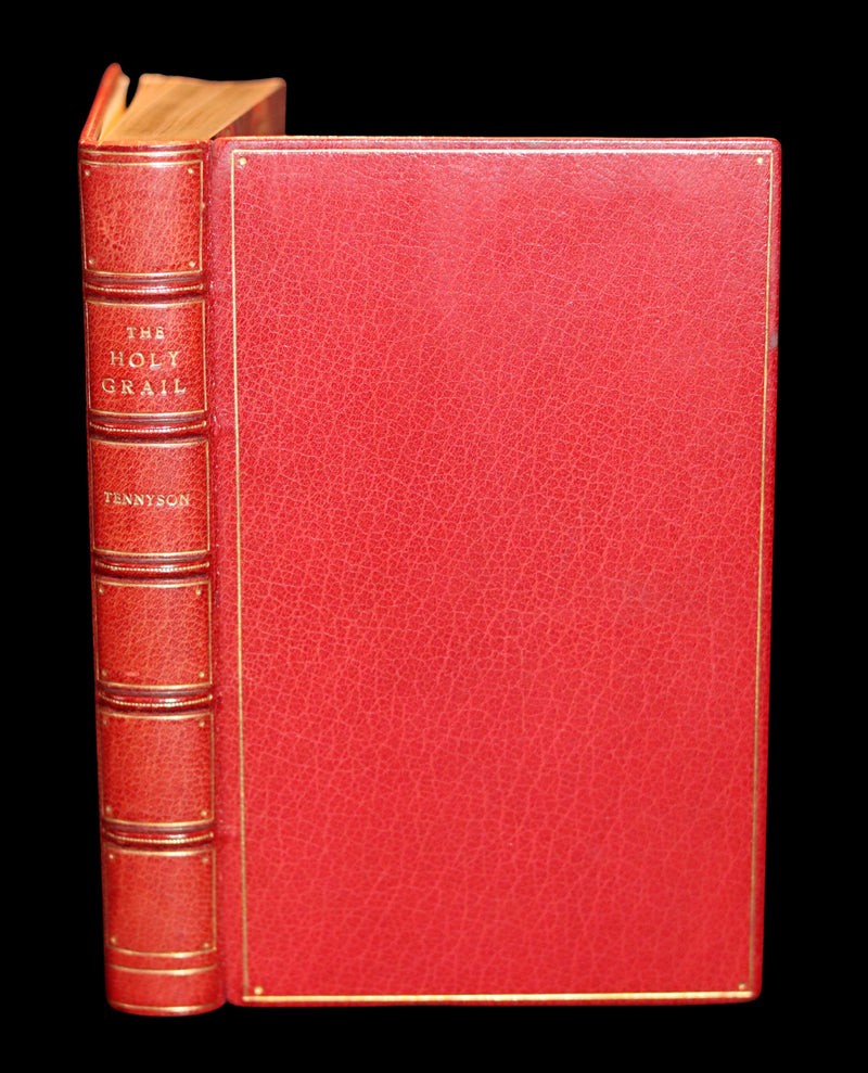 1870 1stED Zaehnsdorf Binding - Legend of King Arthur - The Holy Grail by Alfred Tennyson.
