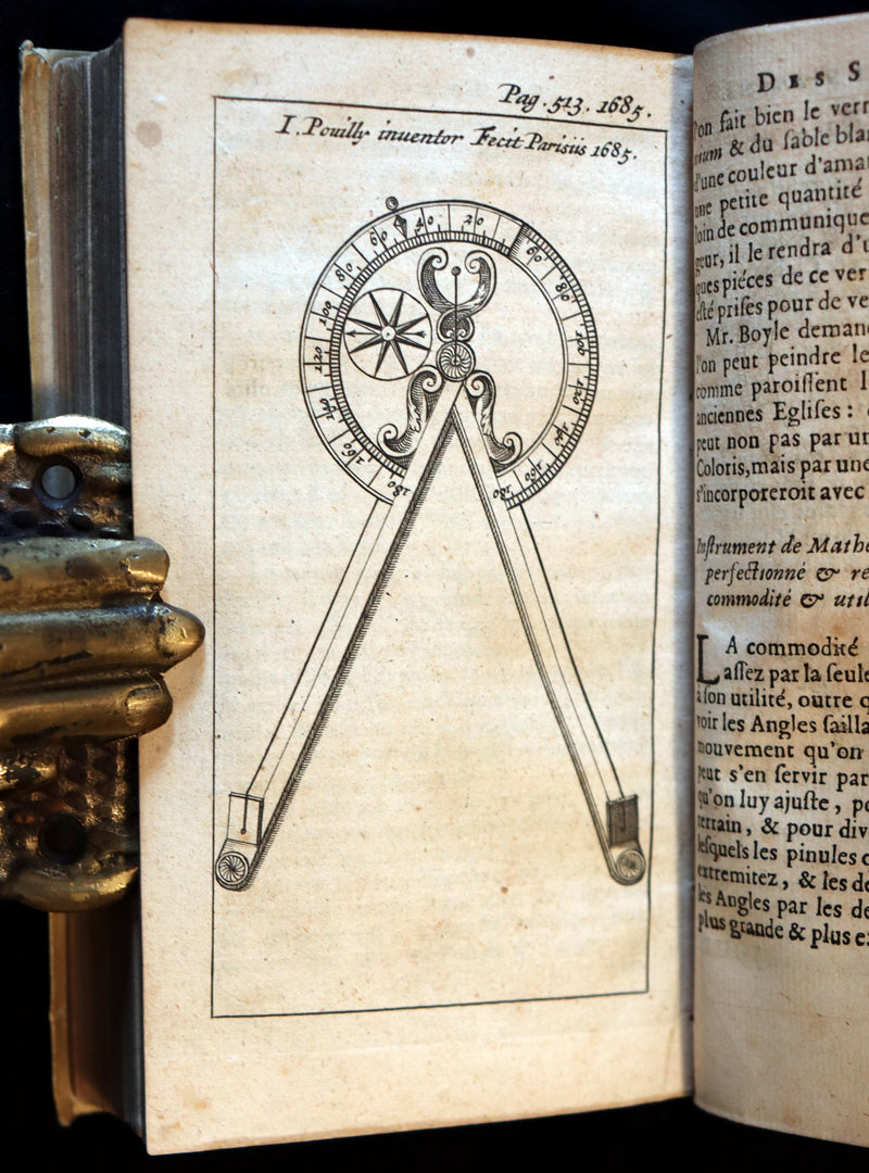 1686 Scarce French Book - Scientists' Journal for year 1685 - Lunar Eclipse & various subjects