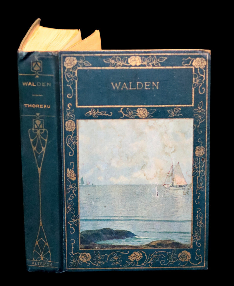 1899 Scarce Victorian Book - WALDEN or Life in the Woods by Henry David Thoreau.