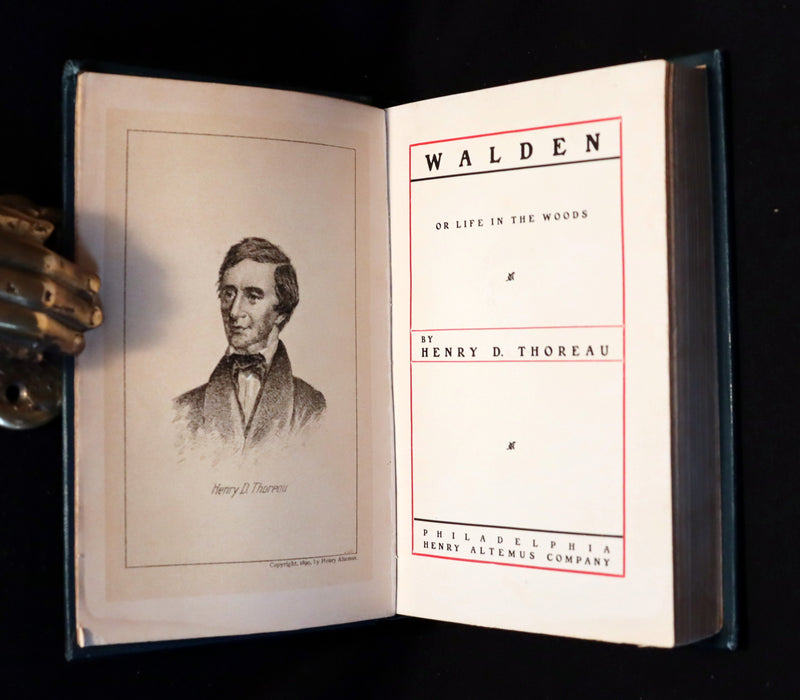 1899 Scarce Victorian Book - WALDEN or Life in the Woods by Henry David Thoreau.