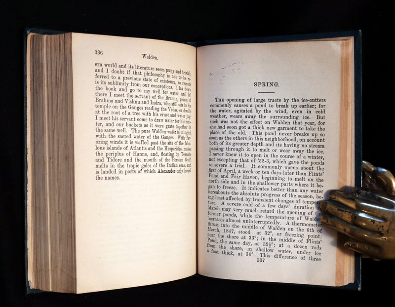 1899 Scarce Victorian Book - WALDEN or Life in the Woods by Henry David Thoreau.