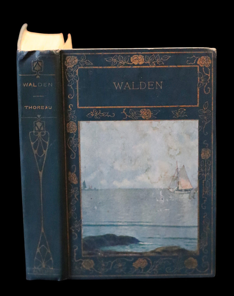 1899 Scarce Victorian Book - WALDEN or Life in the Woods by Henry David Thoreau.