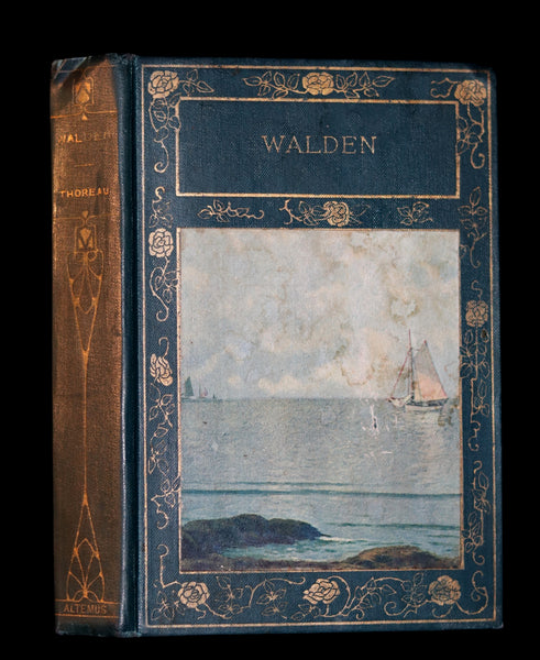 1899 Scarce Victorian Book - WALDEN or Life in the Woods by Henry David Thoreau.