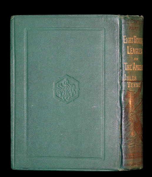 1889 Scarce Edition - Jules Verne - The Giant Raft: Eight Hundred Leagues on The Amazon