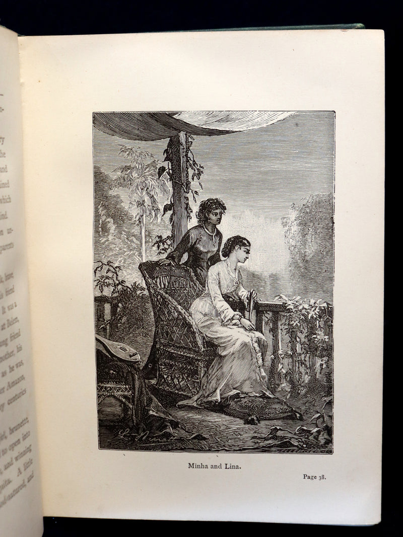1889 Scarce Edition - Jules Verne - The Giant Raft: Eight Hundred Leagues on The Amazon