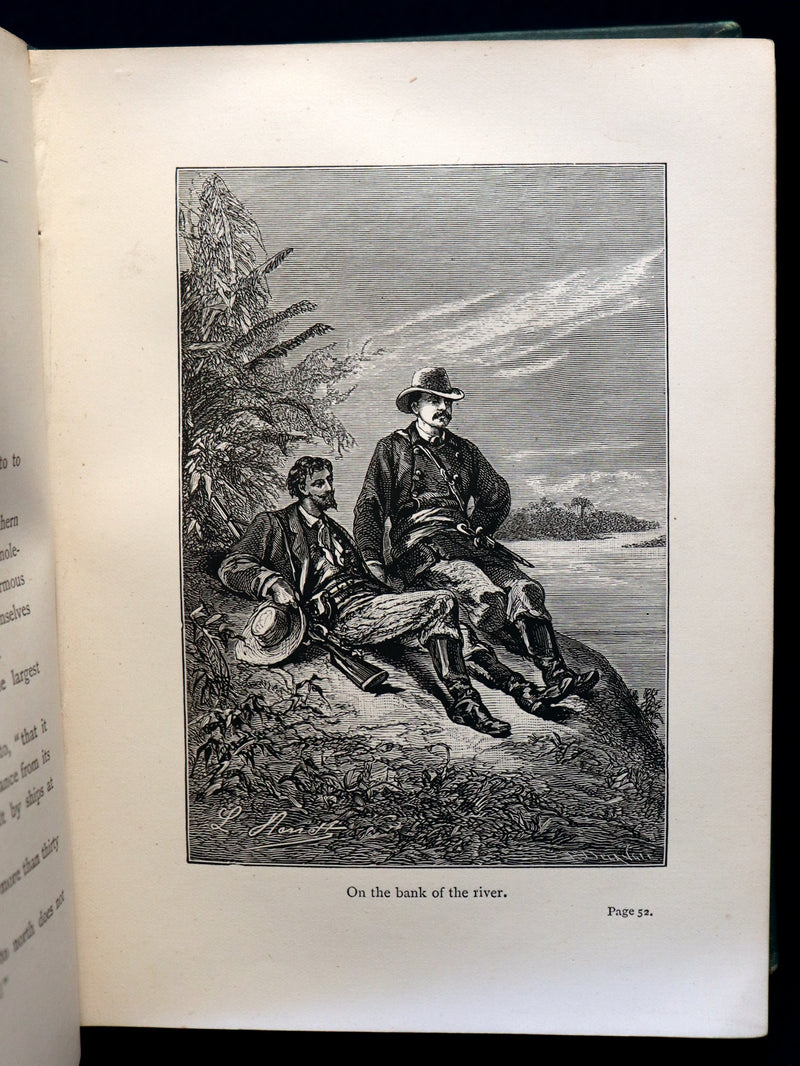 1889 Scarce Edition - Jules Verne - The Giant Raft: Eight Hundred Leagues on The Amazon