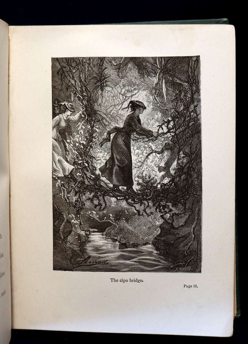 1889 Scarce Edition - Jules Verne - The Giant Raft: Eight Hundred Leagues on The Amazon