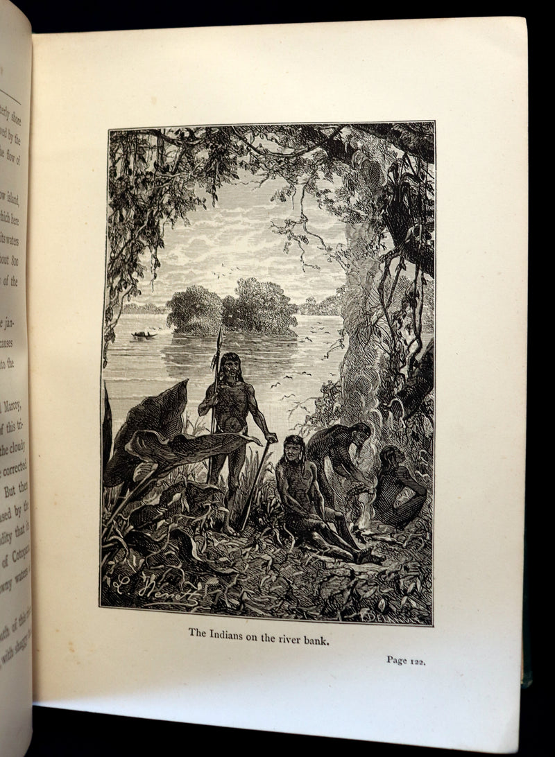 1889 Scarce Edition - Jules Verne - The Giant Raft: Eight Hundred Leagues on The Amazon