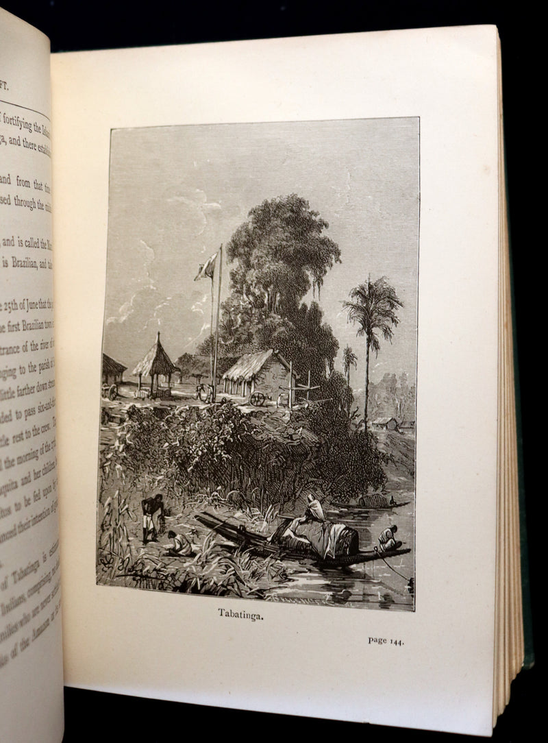 1889 Scarce Edition - Jules Verne - The Giant Raft: Eight Hundred Leagues on The Amazon