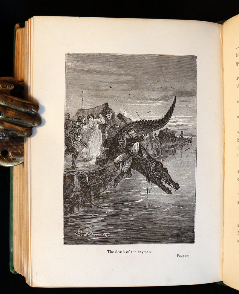 1889 Scarce Edition - Jules Verne - The Giant Raft: Eight Hundred Leagues on The Amazon