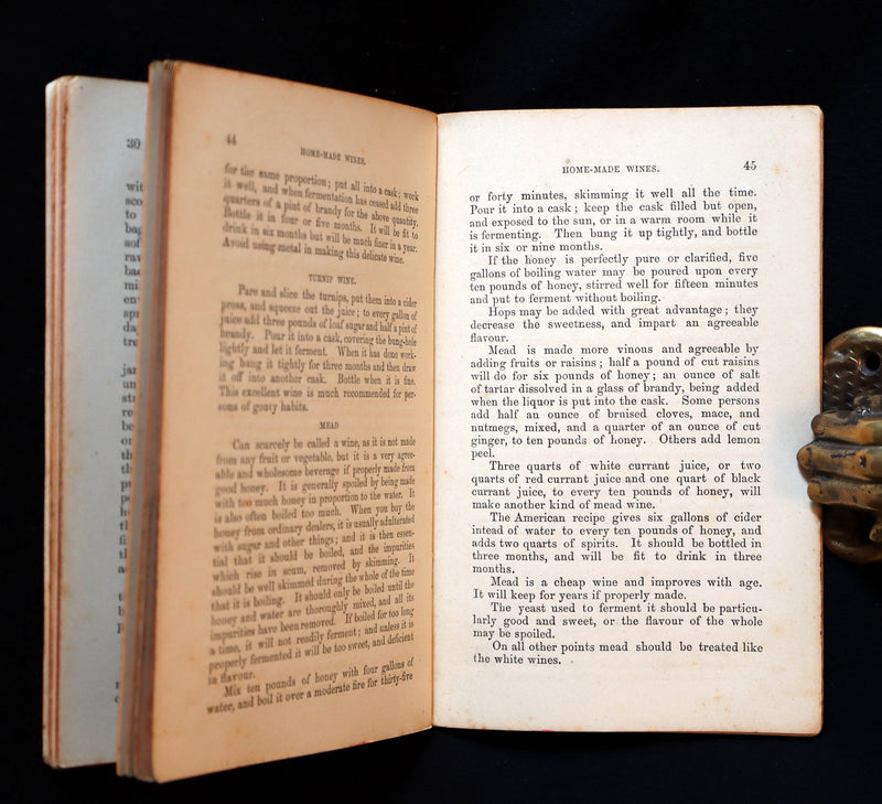 1870 Scarce Book ~ Home-Made WINES: How to Make and Keep Them By G. Vine. 1stED.