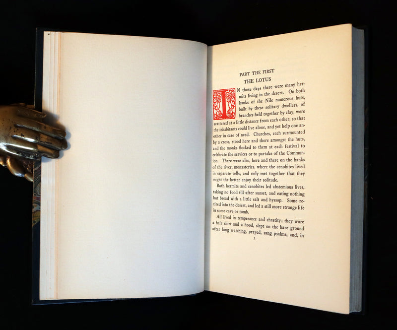 1924 Rare Book - THAIS  (Life of Saint Thaïs of Egypt) by Anatole France bound by SANGORSKI & SUTCLIFFE.