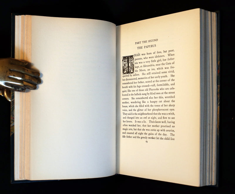 1924 Rare Book - THAIS  (Life of Saint Thaïs of Egypt) by Anatole France bound by SANGORSKI & SUTCLIFFE.