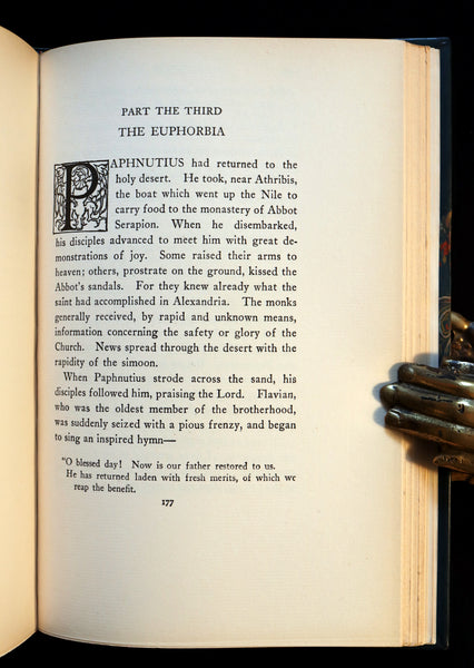 1924 Rare Book - THAIS  (Life of Saint Thaïs of Egypt) by Anatole France bound by SANGORSKI & SUTCLIFFE.