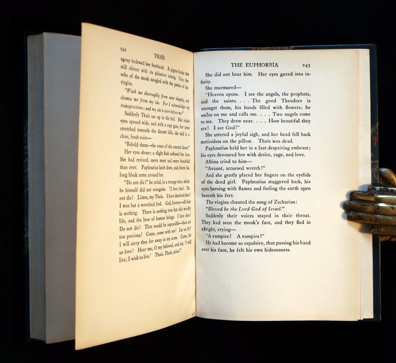 1924 Rare Book - THAIS  (Life of Saint Thaïs of Egypt) by Anatole France bound by SANGORSKI & SUTCLIFFE.