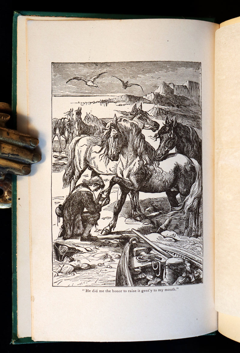 1885 Rare Victorian Book - Gulliver's Travels Into Several Remote Nations of the World & Baron Munchausen Illustrated.