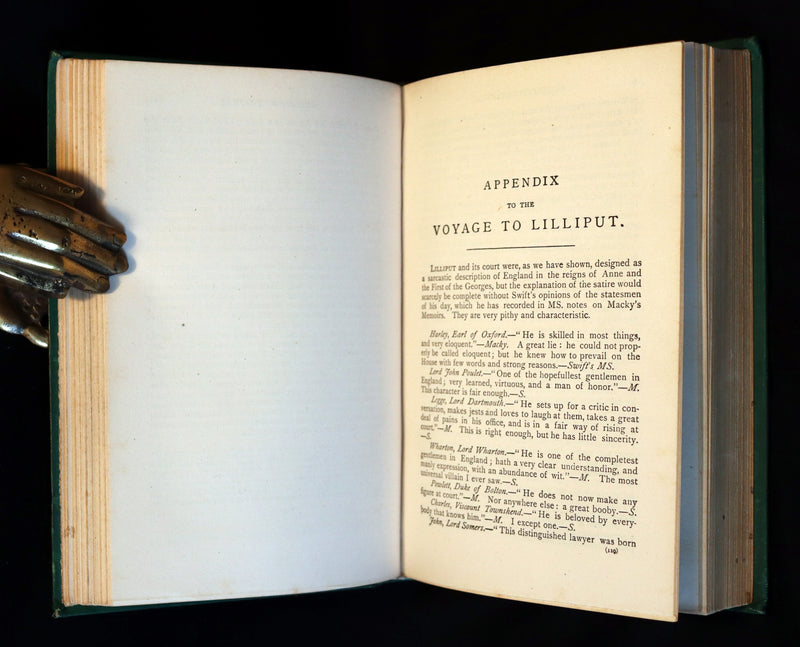 1885 Rare Victorian Book - Gulliver's Travels Into Several Remote Nations of the World & Baron Munchausen Illustrated.