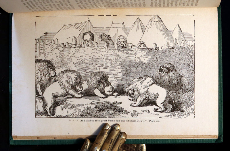 1885 Rare Victorian Book - Gulliver's Travels Into Several Remote Nations of the World & Baron Munchausen Illustrated.