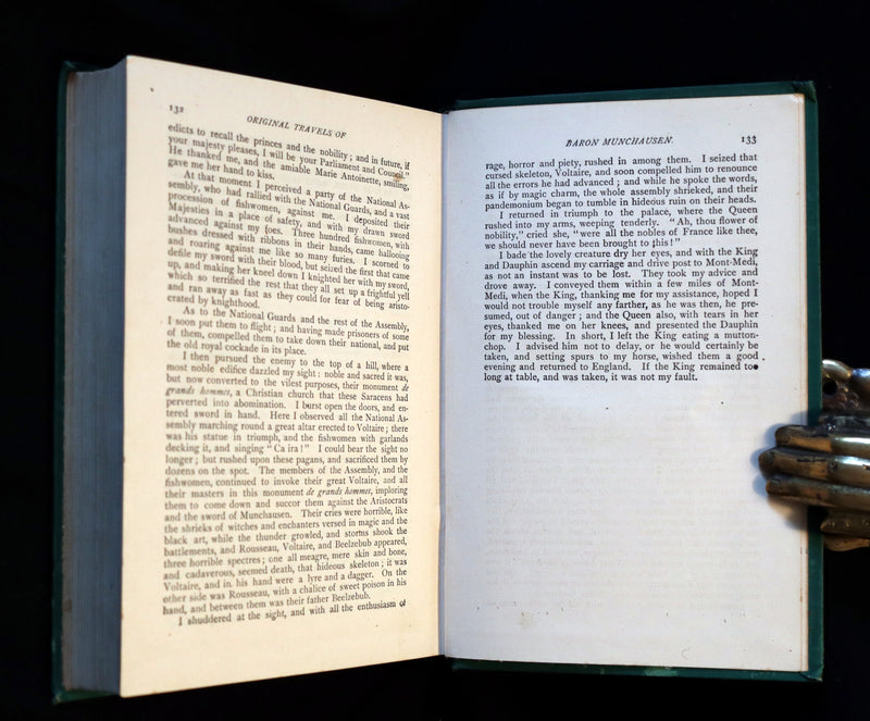 1885 Rare Victorian Book - Gulliver's Travels Into Several Remote Nations of the World & Baron Munchausen Illustrated.