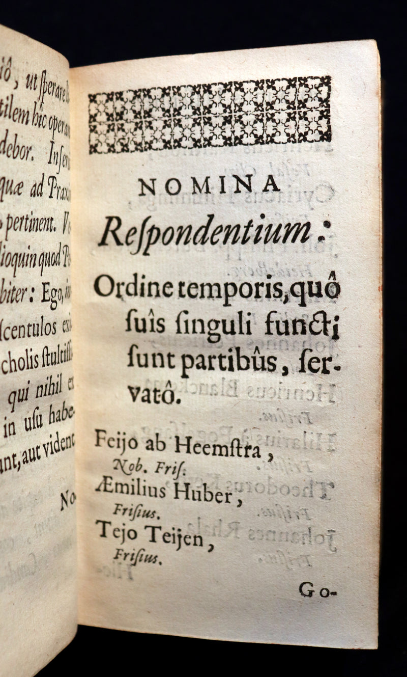 1656 Rare Latin vellum Book on Roman Law - In Extremum Pandectarum Titulum by Johann Jacob Wissenbach.