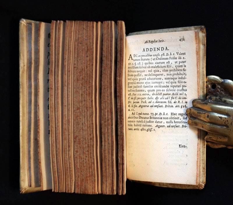 1656 Rare Latin vellum Book on Roman Law - In Extremum Pandectarum Titulum by Johann Jacob Wissenbach.