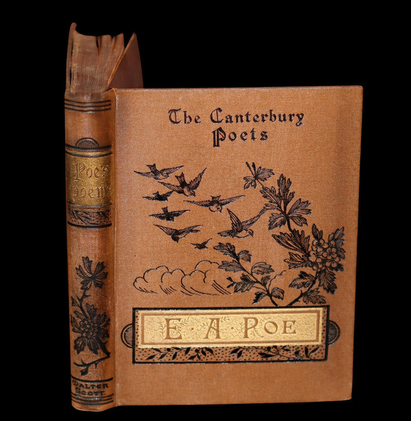 1885 Scarce Victorian Book - The Poetical Works of EDGAR ALLAN POE with the Masque of the Red Death.